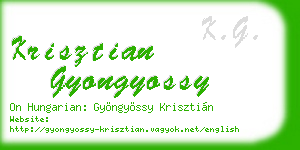 krisztian gyongyossy business card