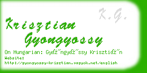 krisztian gyongyossy business card